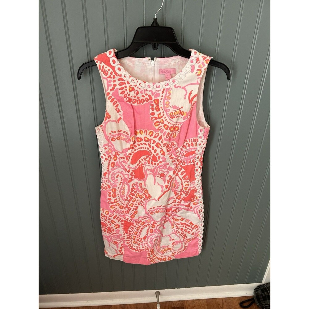 Lilly Pulitzer Mila Stretch Shift in Trunk in Love 24253 - Sz 0‎
